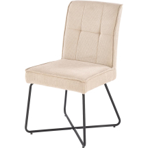 Krzesło metalowe K-534 Czarny / Beż Podstawowe