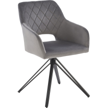 Krzesło metalowe K-535 Czarny / Popiel Podstawowe