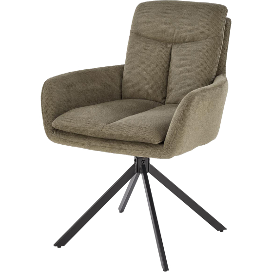 Krzesło metalowe K-536 Czarny / Oliwkowy Podstawowe