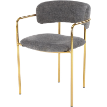 Krzesło metalowe K-537 Złoty / Popiel Podstawowe