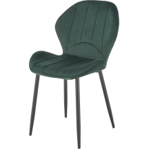 Krzesło metalowe K-538 Czarny / Ciemny Zielony Podstawowe