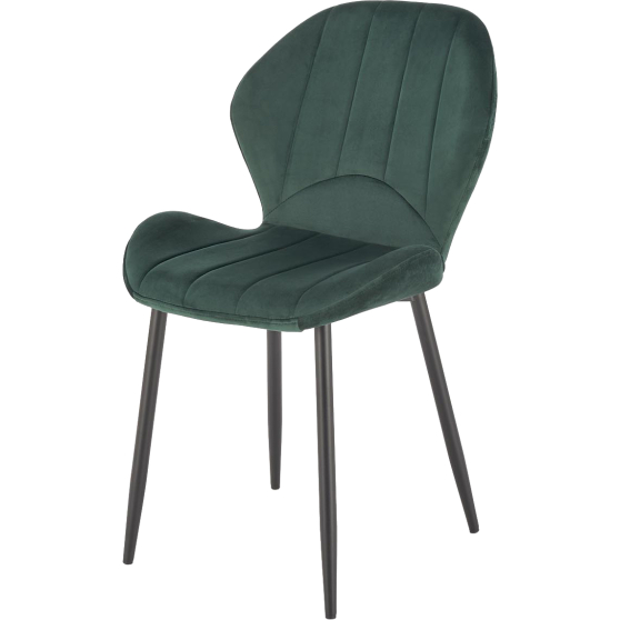 Krzesło metalowe K-538 Czarny / Ciemny Zielony Podstawowe