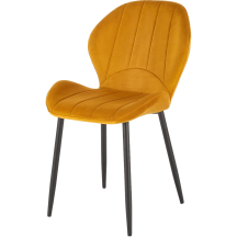 Krzesło metalowe K-538 Czarny / Musztardowy Podstawowe
