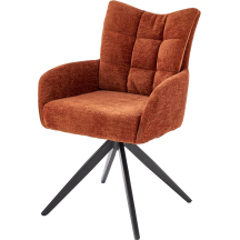 Krzesło metalowe K-540 Czarny / Cynamonowy Podstawowe