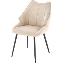 Krzesło metalowe K-543 Czarny / Beż Podstawowe