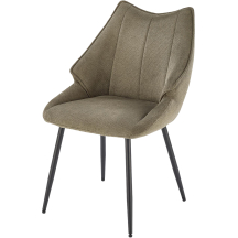 Krzesło metalowe K-543 Czarny / Oliwkowy Podstawowe