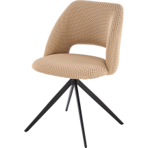 Krzesło metalowe K-546 Czarny / Beż Podstawowe