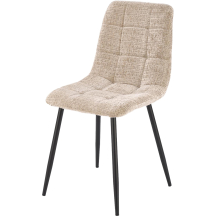 Krzesło metalowe K-547 Czarny / Beż Podstawowe