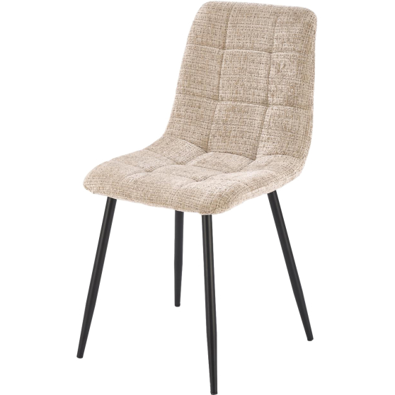 Krzesło metalowe K-547 Czarny / Beż Podstawowe