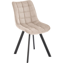 Krzesło metalowe K-549 Czarny / Beż Podstawowe