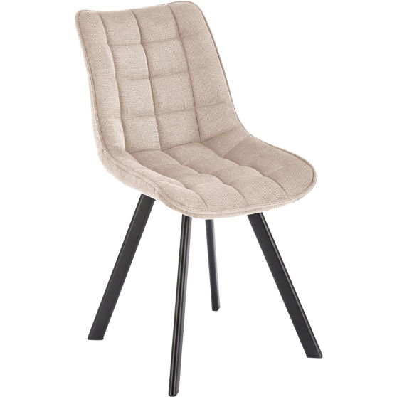 Krzesło metalowe K-549 Czarny / Beż Podstawowe