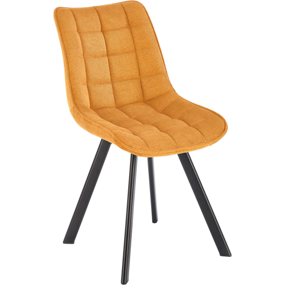 Krzesło metalowe K-549 Czarny / Musztardowy Podstawowe