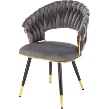 Krzesło metalowe K-551 Czarny / Złoty / Popiel Podstawowe