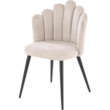 Krzesło metalowe K-552 Czarny / Beż Podstawowe