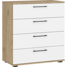 Komoda KM-1 Dąb artisan / Biały FORMO Podstawowe