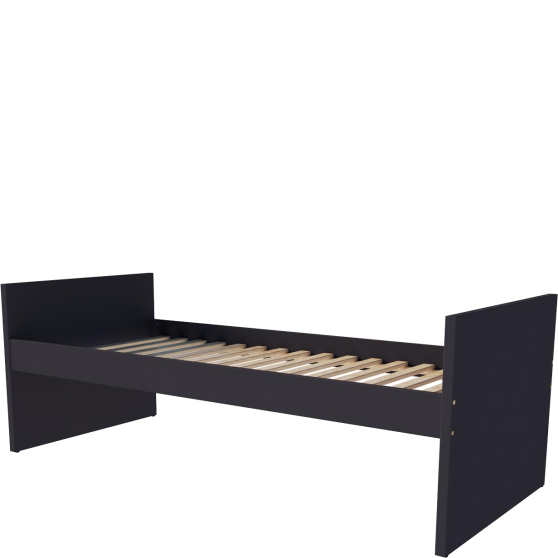 Łóżko górne 90 x 200 ze stelażem antracyt VERSO Podstawowe