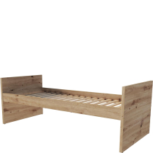 Łóżko górne 90 x 200 ze stelażem dąb artisan VERSO Podstawowe