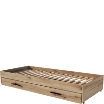 Łóżko dolne 90 x 200 ze stelażem i szufladą dąb artisan VERSO Podstawowe