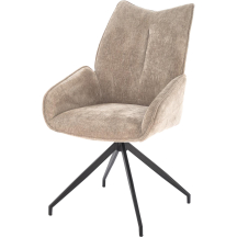 Krzesło metalowe K-553 Czarny / Beż Podstawowe