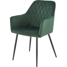 Krzesło metalowe K-558 Czarny / Ciemny Zielony Podstawowe