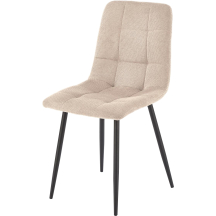 Krzesło metalowe K-560 Czarny / Beż Podstawowe