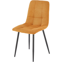 Krzesło metalowe K-560 Czarny / Musztardowy Podstawowe