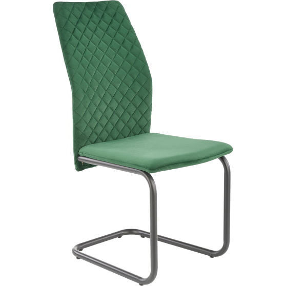 Krzesło metalowe K-444 Czarny / Zielony Podstawowe