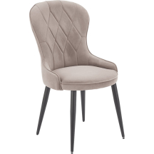 Krzesło metalowe K-366 Czarny / Beż Podstawowe