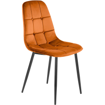 Krzesło metalowe K-417 Czarny / Cynamonowy Podstawowe