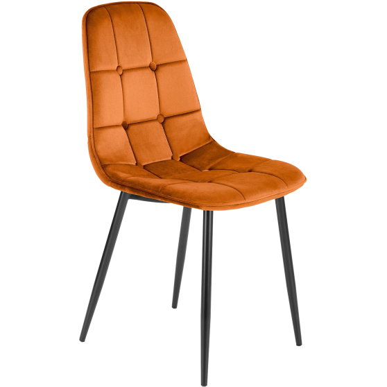 Krzesło metalowe K-417 Czarny / Cynamonowy Podstawowe