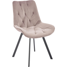 Krzesło metalowe K-519 Czarny / Beż Podstawowe