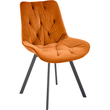 Krzesło metalowe K-519 Czarny / Cynamonowy Podstawowe