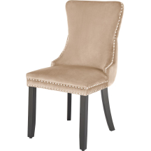 Krzesło drewniane ALDA Czarny / Beż Podstawowe