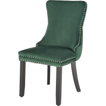 Krzesło drewniane ALDA Czarny / Ciemny Zielony Podstawowe