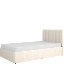 Łóżko tapicerowane 120 x 200 ze stelażem i pojemnikiem MO12 MOSSA Podstawowe (1)