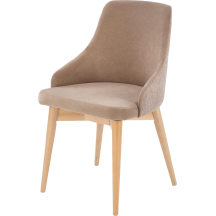 Krzesło drewniane MALAGA Buk / Beż Podstawowe