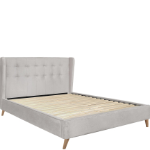 ESTELLA 160 beżowy Halmar Łóżko tapicerowane Podstawowe