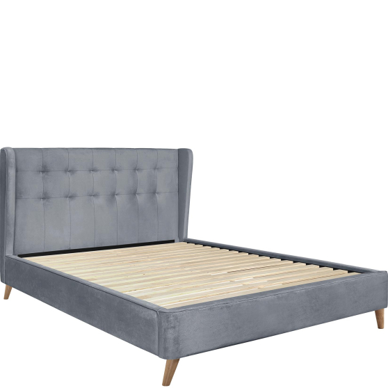 ESTELLA 160 popielaty Halmar Łóżko tapicerowane Podstawowe