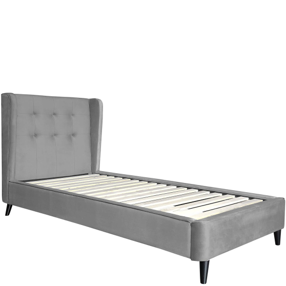 ESTELLA 90 popielaty Halmar Łóżko tapicerowane Podstawowe