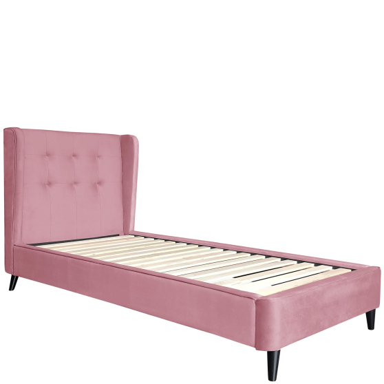 ESTELLA 90 różowy Halmar Łóżko tapicerowane Podstawowe