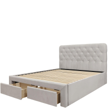 MARISOL 160 beżowy Halmar Łóżko tapicerowane Podstawowe