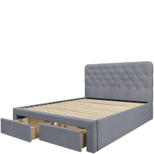 MARISOL 160 popielaty Halmar Łóżko tapicerowane Podstawowe