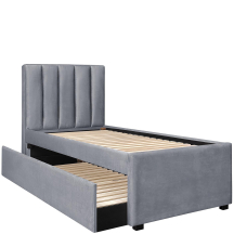 RUSSO 90 popielaty Halmar Łóżko tapicerowane Podstawowe