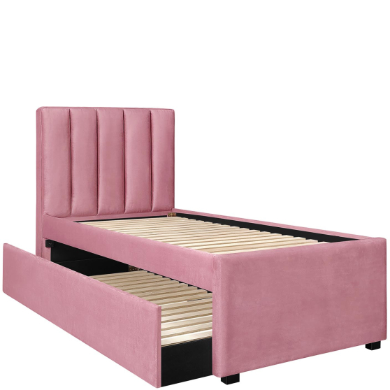 RUSSO 90 różowy Halmar Łóżko tapicerowane Podstawowe