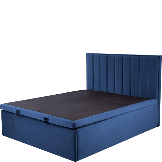 ASENTO 160 granatowy Halmar Łóżko tapicerowane Podstawowe