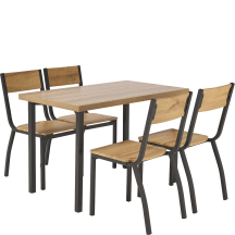 Zestaw stół i 4 krzesła MILTON Podstawowe