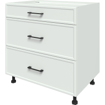 Szafka dolna stojąca 3 szuflady KU-D80S3.. ATENA Podstawowe