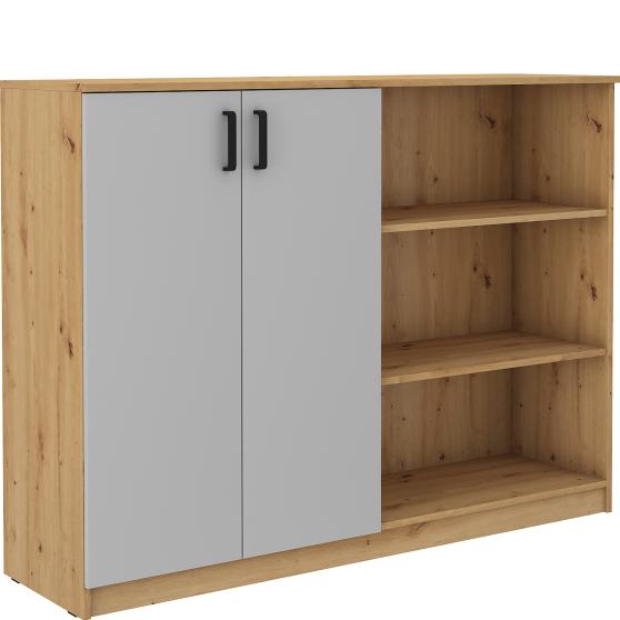 Komoda 830 Jasny Szary/Dąb Artisan MALTA JASNY SZARY / DĄB ARTISAN Podstawowe