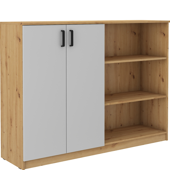 Komoda 850 Jasny Szary/Dąb Artisan MALTA JASNY SZARY / DĄB ARTISAN Podstawowe