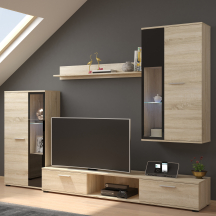 Zestaw mebli do salonu SO01 Dąb Sonoma SALSA Podstawowe